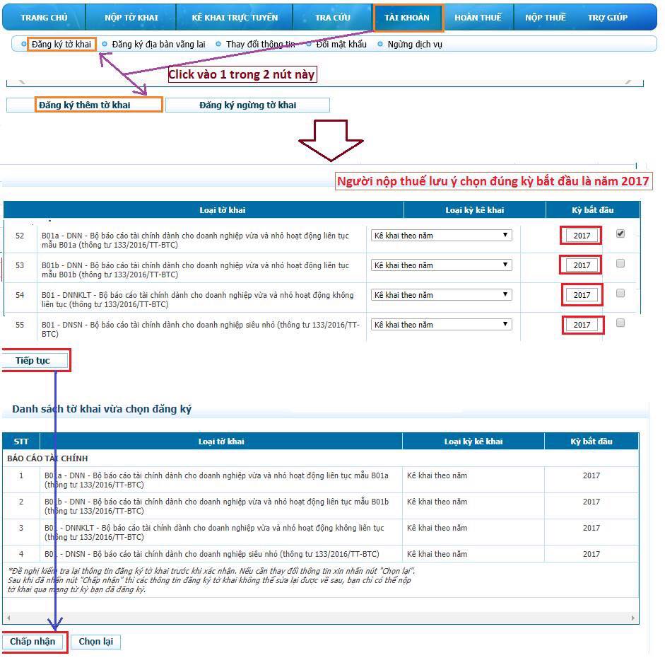 Cập Nhật Mẫu Biểu Thông Tư 133/2016/Tt-Btc Trên Ihtkk Và Etax - 2018