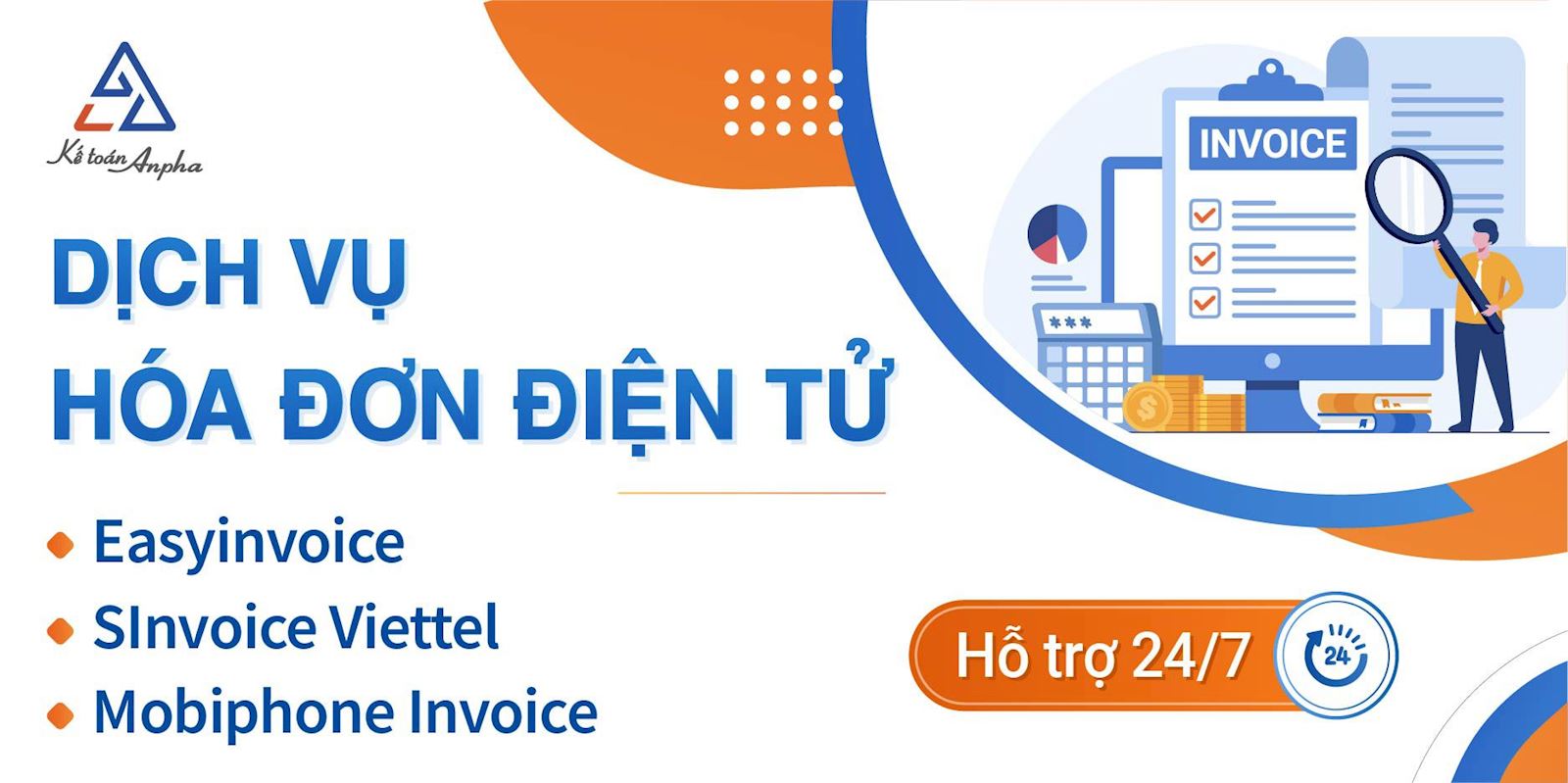 Dịch vụ hóa đơn điện tử Viettel, Easyinvoice, Mobiphone - 2024